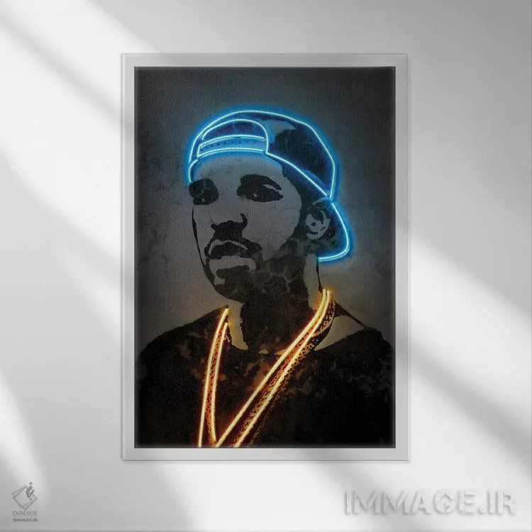 تابلو دکوراتیو دریک اثر اکتاویان میلو - نمای قابدار سفید