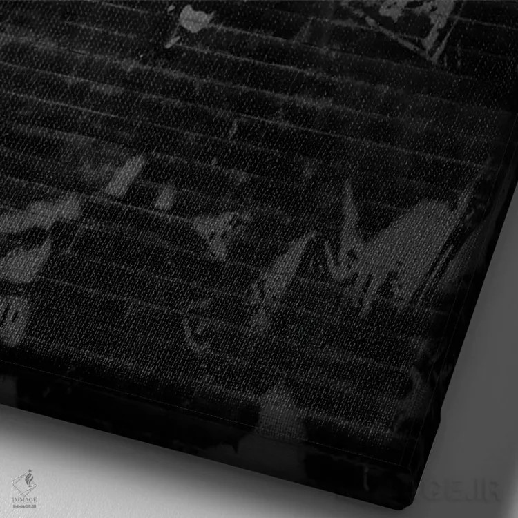 تابلو دکوراتیو ایزی ای اثر اکتاویان میلو - نمای نزدیک بافت بوم