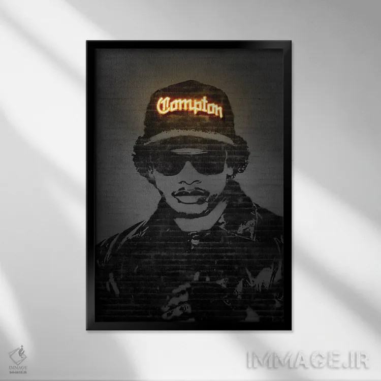 تابلو دکوراتیو ایزی ای اثر اکتاویان میلو - نمای قابدار مشکی