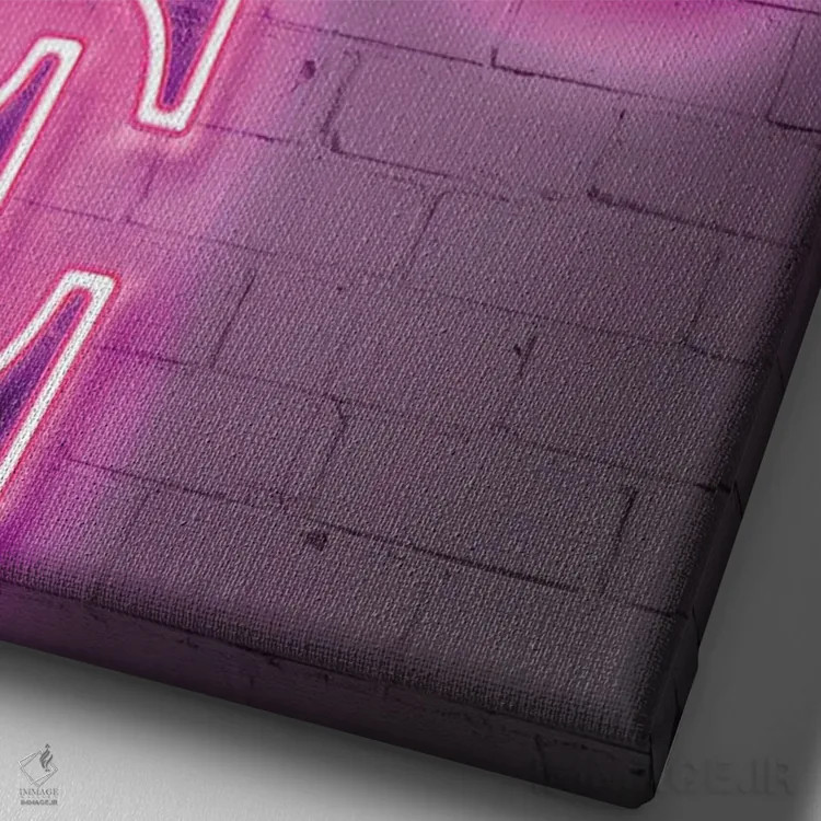 تابلو دکوراتیو ووگ اثر اکتاویان میلو - نمای نزدیک بافت بوم