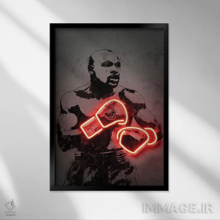 تابلو دکوراتیو فلوید اثر اکتاویان میلو - نمای قابدار مشکی