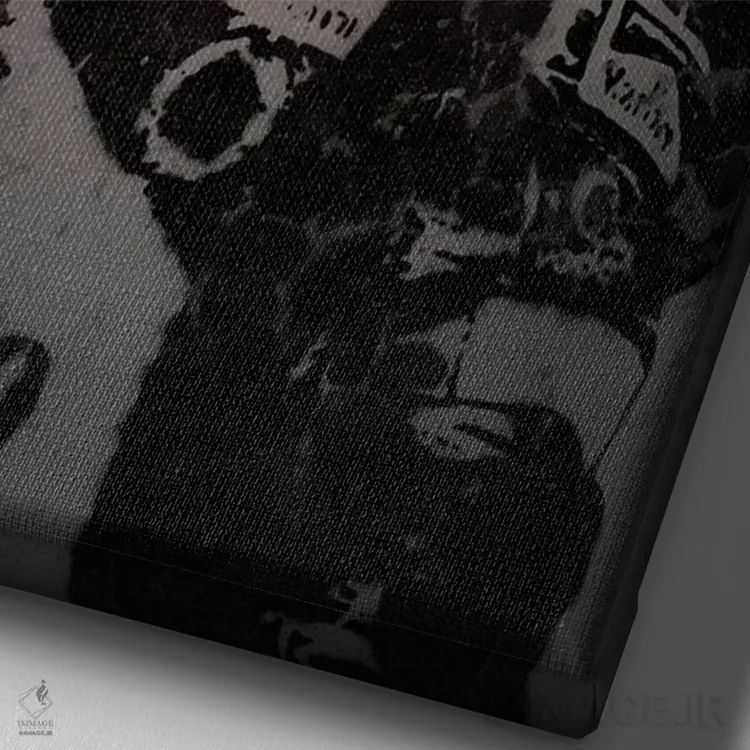 تابلو دکوراتیو شوماخر اثر اکتاویان میلو - نمای نزدیک بافت بوم