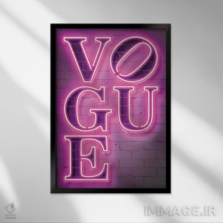 تابلو دکوراتیو ووگ اثر اکتاویان میلو - نمای قابدار مشکی