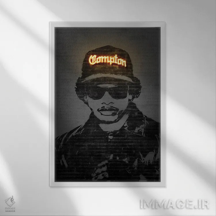 تابلو دکوراتیو ایزی ای اثر اکتاویان میلو - نمای قابدار سفید