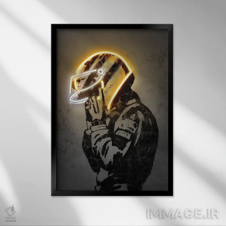 تابلو دکوراتیو سنا اثر اکتاویان میلو - نمای قابدار مشکی