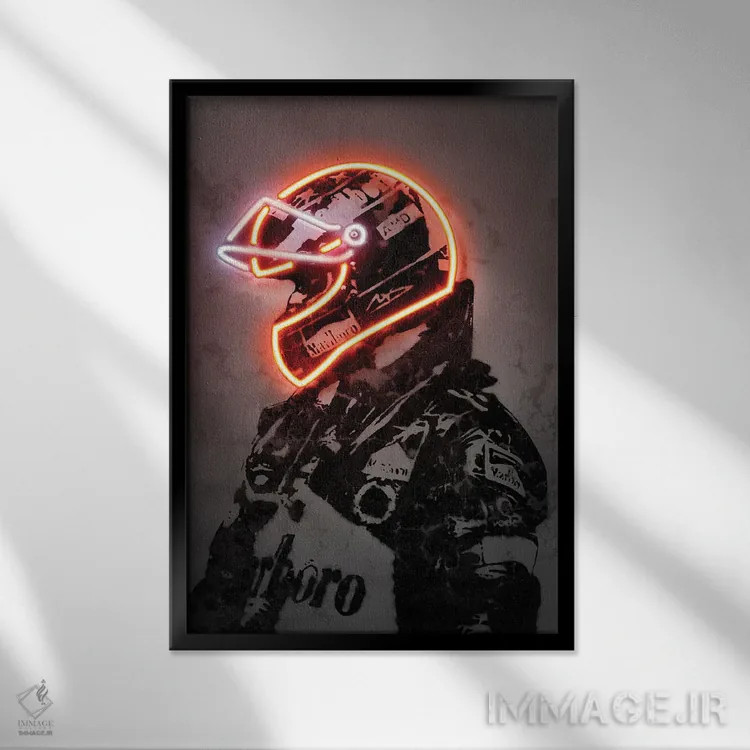 تابلو دکوراتیو شوماخر اثر اکتاویان میلو - نمای قابدار مشکی