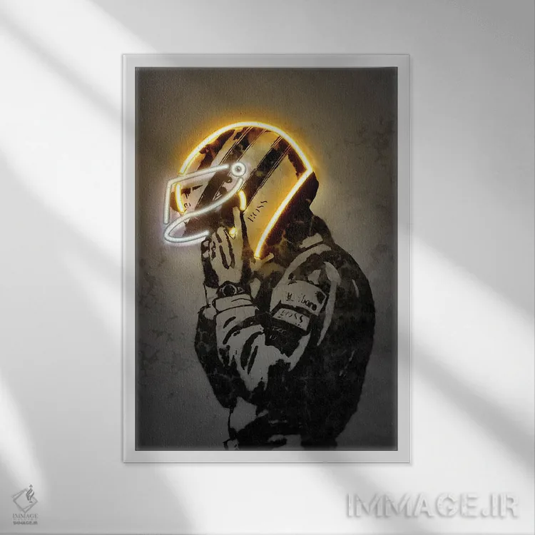 تابلو دکوراتیو سنا اثر اکتاویان میلو - نمای قابدار سفید