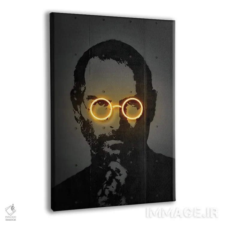 تابلو دکوراتیو جابز اثر اکتاویان میلو - نمای پرسپکتیو محصول