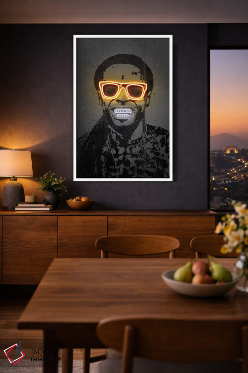 تابلو دکوراتیو لیل وین اثر اکتاویان میلو - D2W