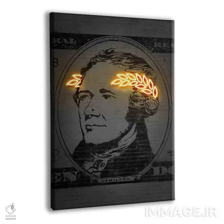 تابلو دکوراتیو الکساندر همیلتون اثر اکتاویان میلو - نمای پرسپکتیو محصول