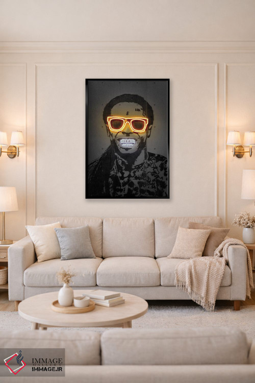 تابلو دکوراتیو لیل وین اثر اکتاویان میلو - D4B