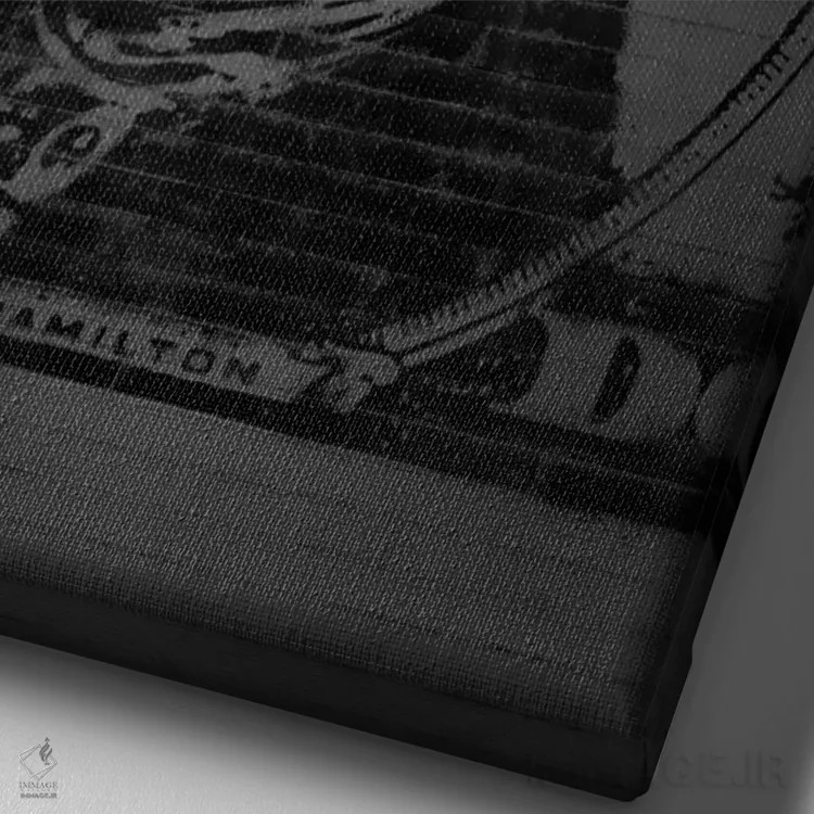 تابلو دکوراتیو الکساندر همیلتون اثر اکتاویان میلو - نمای نزدیک بافت بوم