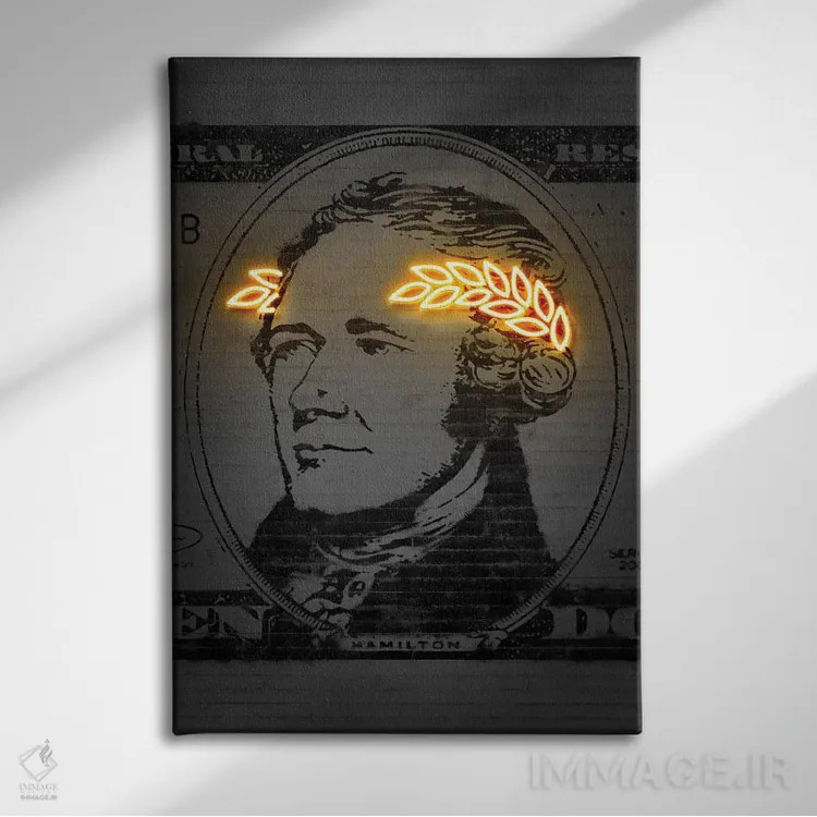 تابلو دکوراتیو الکساندر همیلتون اثر اکتاویان میلو - نمای روبهرو روی دیوار