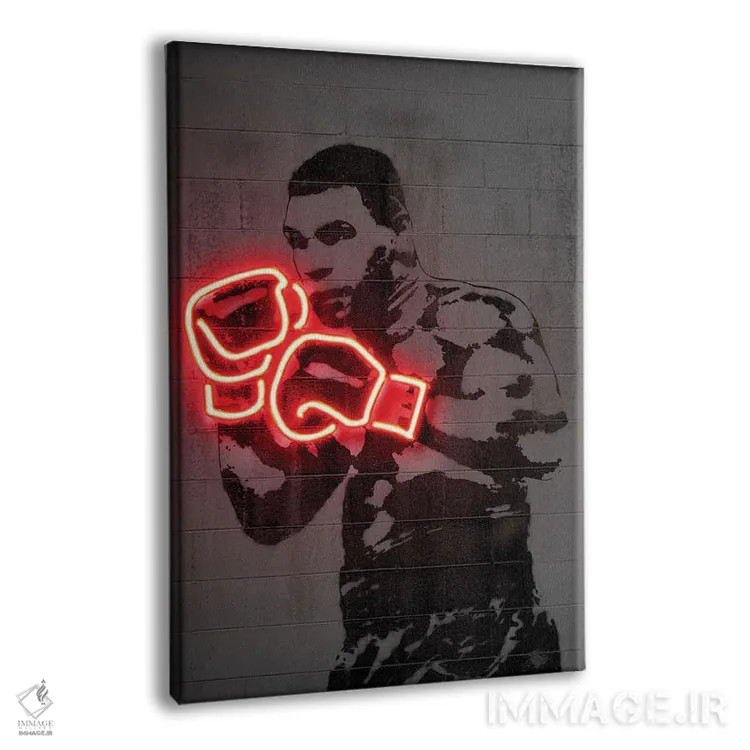 تابلو دکوراتیو مایک تایسون اثر اکتاویان میلو - نمای پرسپکتیو محصول