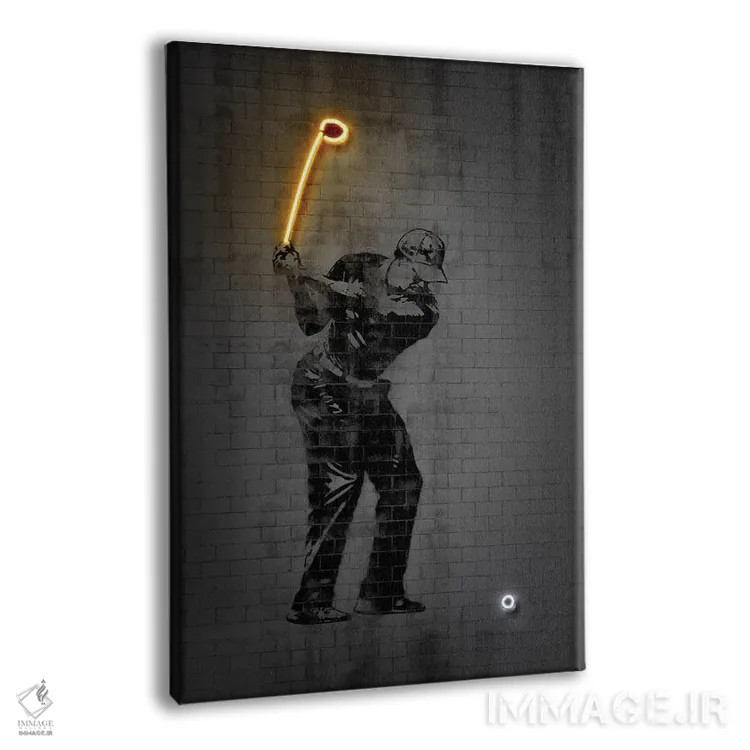 تابلو دکوراتیو تایگر وودز اثر اکتاویان میلو - نمای پرسپکتیو محصول