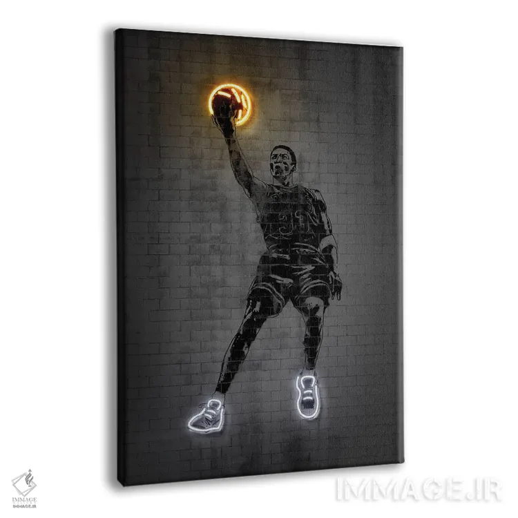 تابلو دکوراتیو اسکاتی پیپن اثر اکتاویان میلو - نمای پرسپکتیو محصول