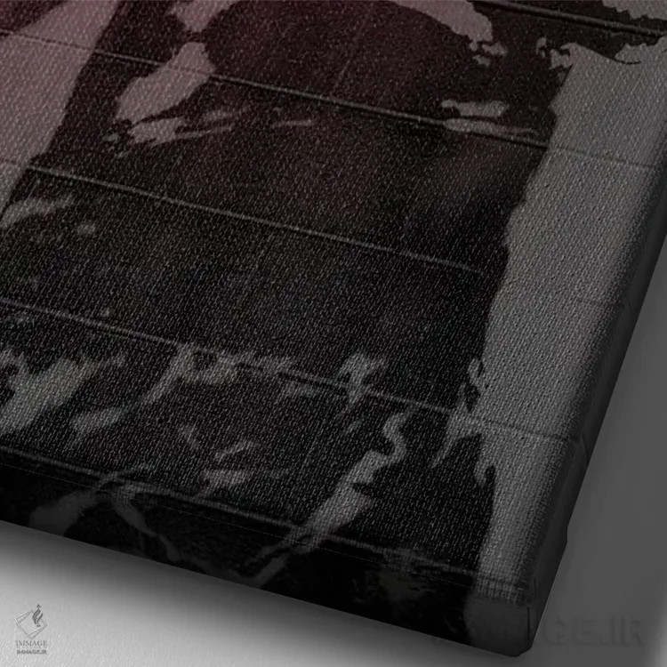 تابلو دکوراتیو مایک تایسون اثر اکتاویان میلو - نمای نزدیک بافت بوم