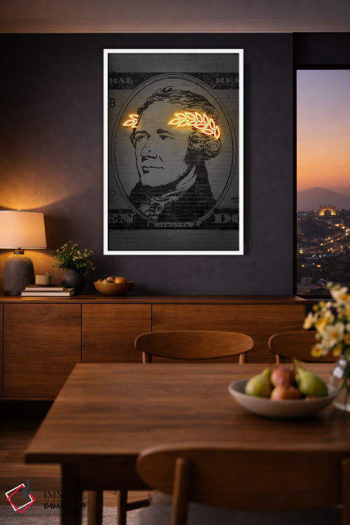 تابلو دکوراتیو الکساندر همیلتون اثر اکتاویان میلو - D1W