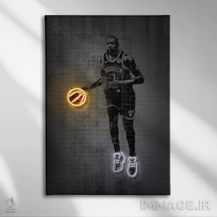 تابلو دکوراتیو کوین دورنت اثر اکتاویان میلو - نمای روبهرو روی دیوار