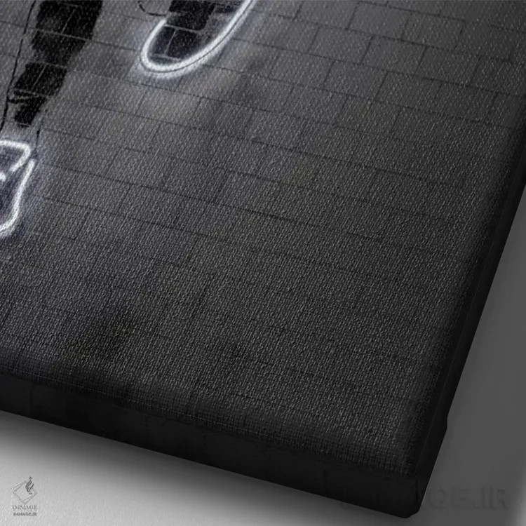 تابلو دکوراتیو کاوی لئونارد اثر اکتاویان میلو - نمای نزدیک بافت بوم