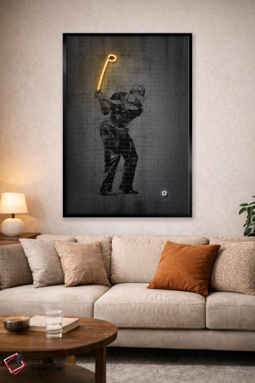 تابلو دکوراتیو تایگر وودز اثر اکتاویان میلو - D1B