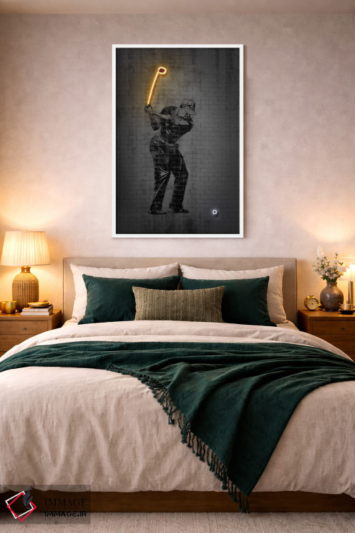 تابلو دکوراتیو تایگر وودز اثر اکتاویان میلو - D2W