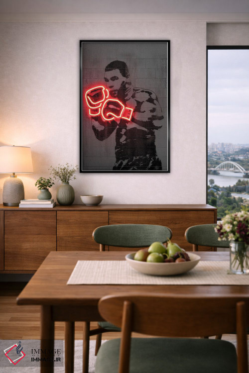 تابلو دکوراتیو مایک تایسون اثر اکتاویان میلو - D6B