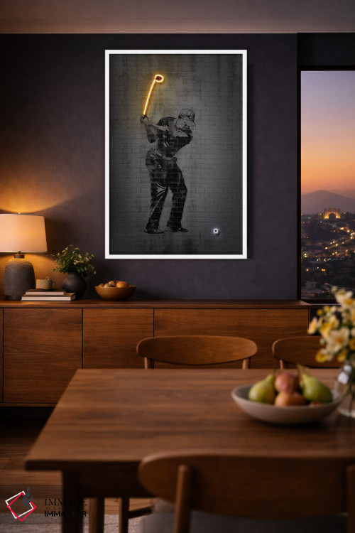 تابلو دکوراتیو تایگر وودز اثر اکتاویان میلو - D3W