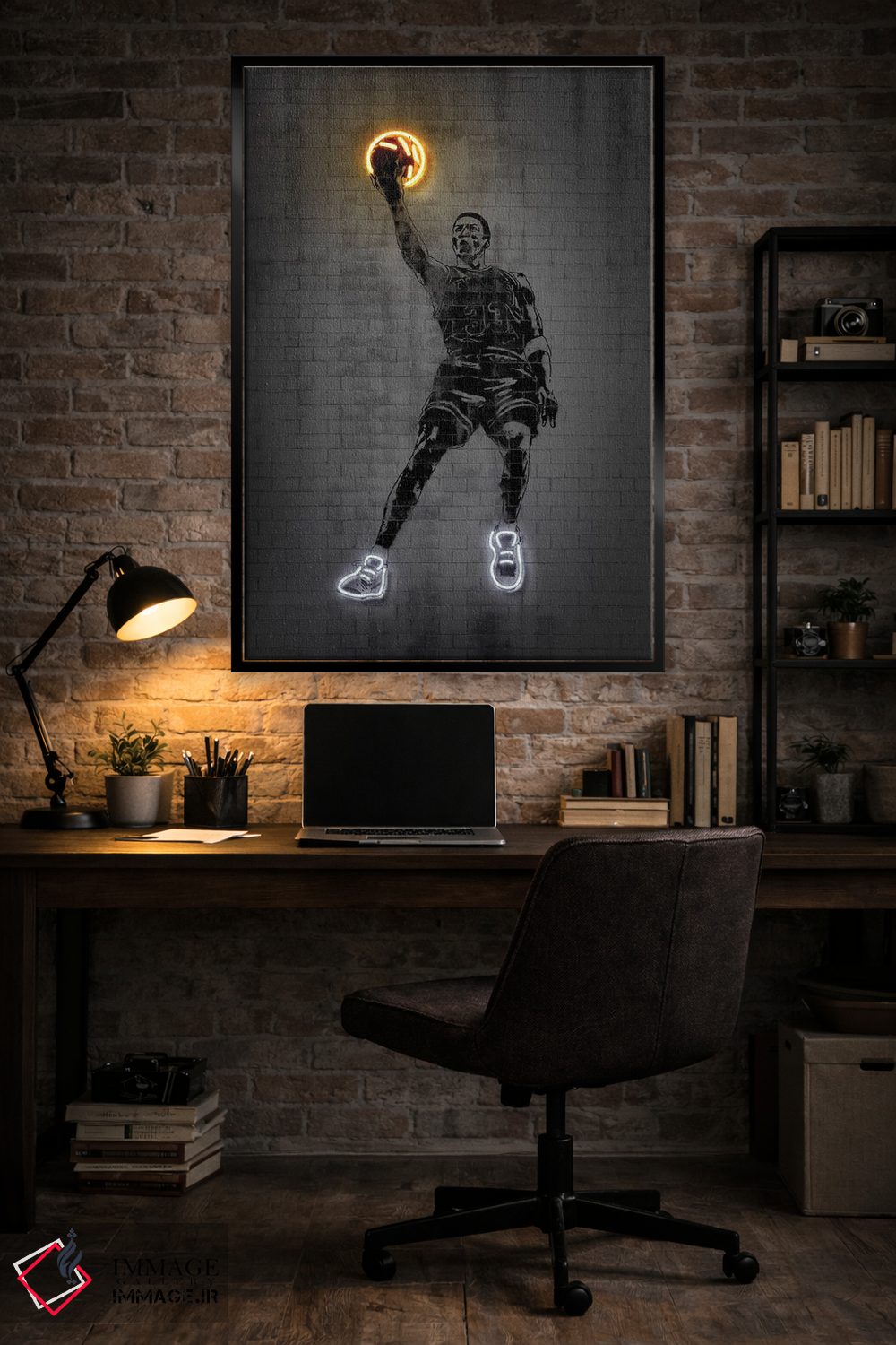 تابلو دکوراتیو اسکاتی پیپن اثر اکتاویان میلو - D5B