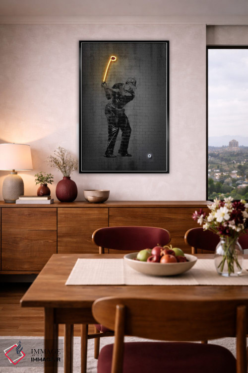 تابلو دکوراتیو تایگر وودز اثر اکتاویان میلو - D5B