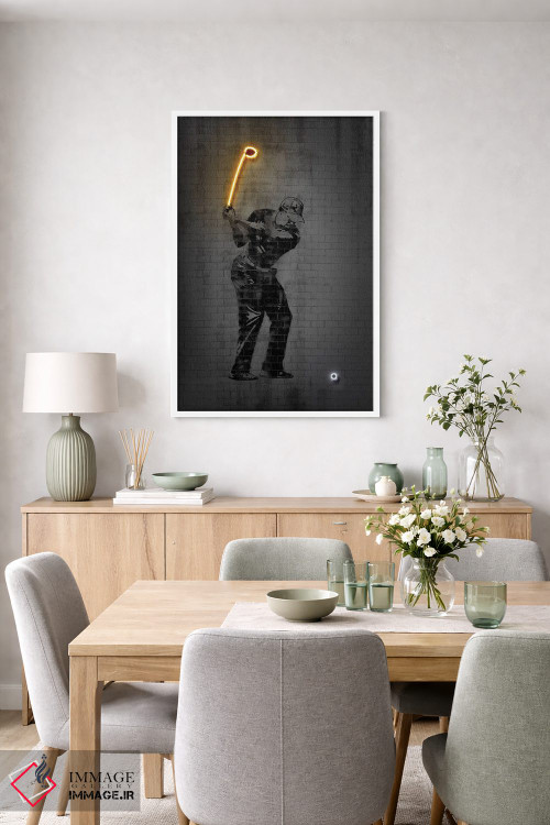 تابلو دکوراتیو تایگر وودز اثر اکتاویان میلو - D6W