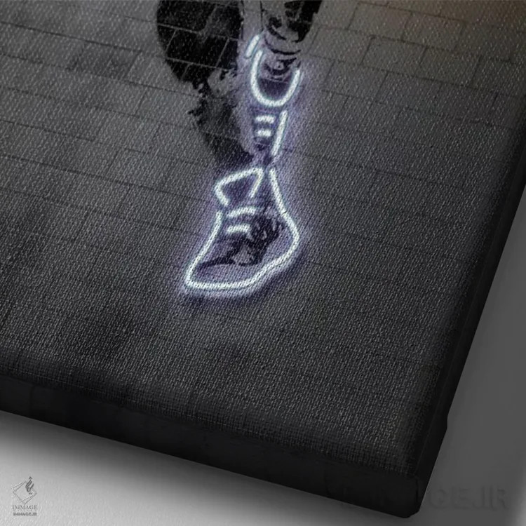 تابلو دکوراتیو جوئل امبید اثر اکتاویان میلو - نمای نزدیک بافت بوم