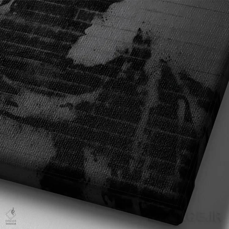 تابلو دکوراتیو توپاک اثر اکتاویان میلو - نمای نزدیک بافت بوم