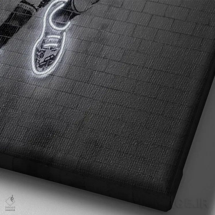 تابلو دکوراتیو جیمز هاردن اثر اکتاویان میلو - نمای نزدیک بافت بوم