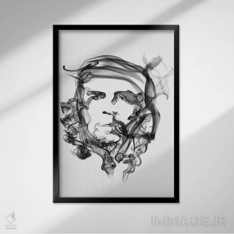 تابلو دکوراتیو چه گوارا اثر اکتاویان میلو - نمای قابدار مشکی