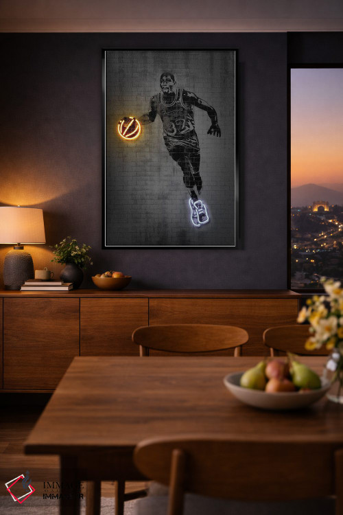 تابلو دکوراتیو مجیک جانسون اثر اکتاویان میلو - D2B