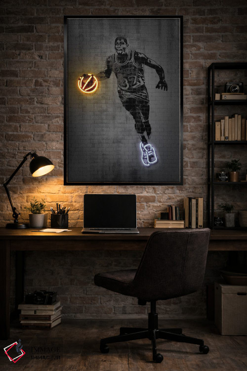 تابلو دکوراتیو مجیک جانسون اثر اکتاویان میلو - D4B