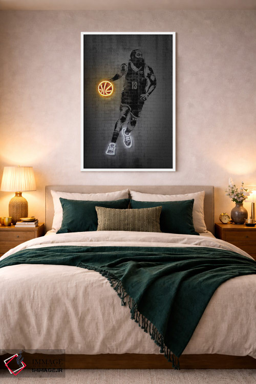 تابلو دکوراتیو جیمز هاردن اثر اکتاویان میلو - D1W