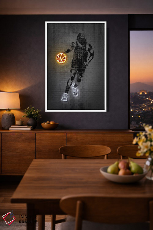 تابلو دکوراتیو جیمز هاردن اثر اکتاویان میلو - D2W