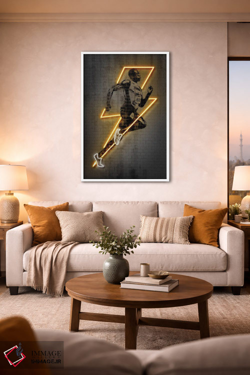 تابلو دکوراتیو یوسین بولت اثر اکتاویان میلو - D1W