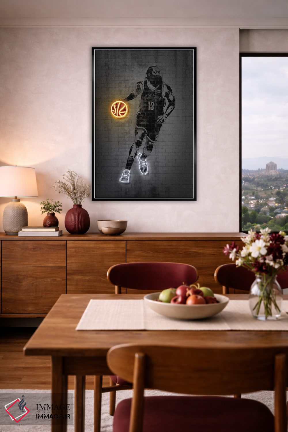 تابلو دکوراتیو جیمز هاردن اثر اکتاویان میلو - D5B