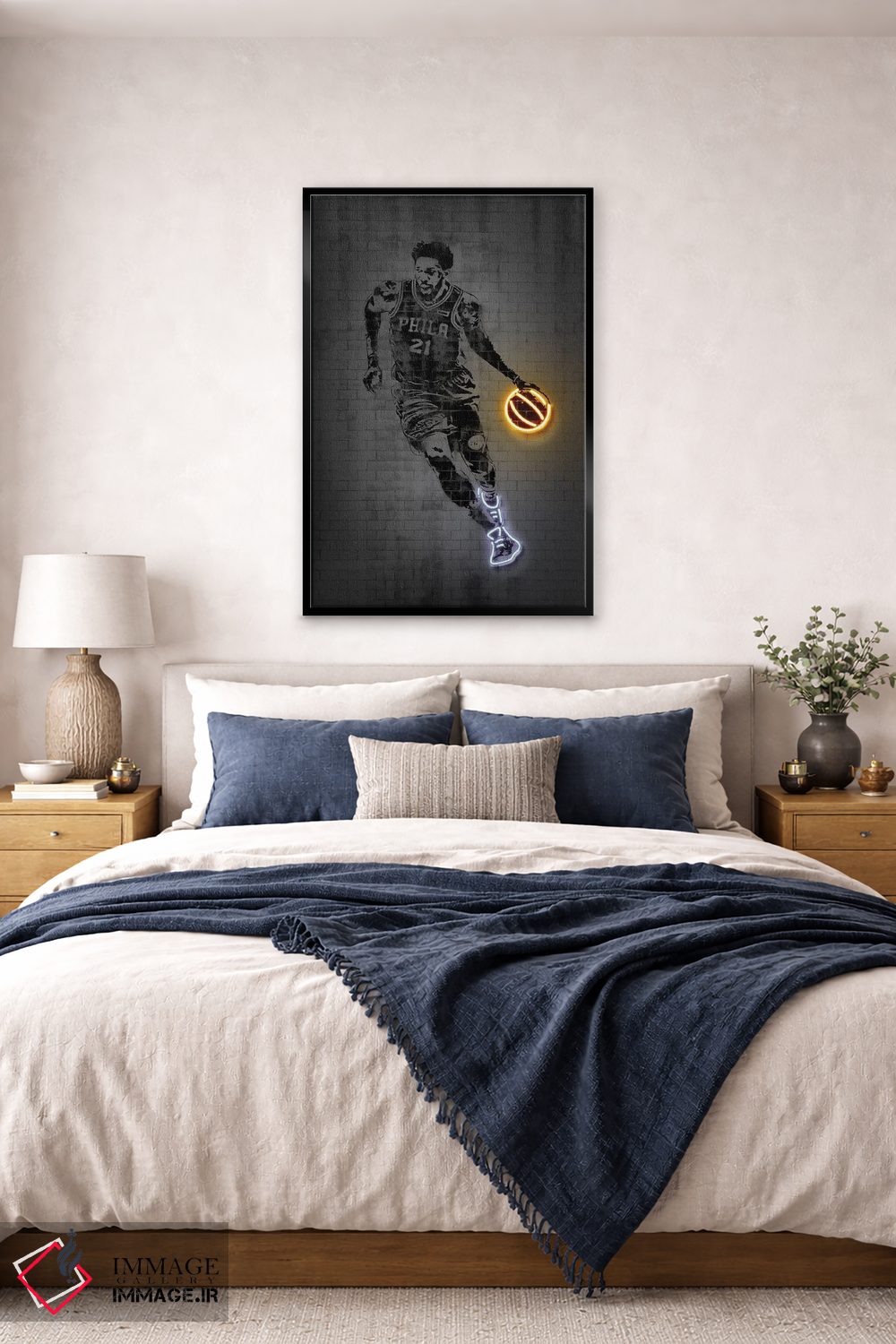 تابلو دکوراتیو جوئل امبید اثر اکتاویان میلو - D6B