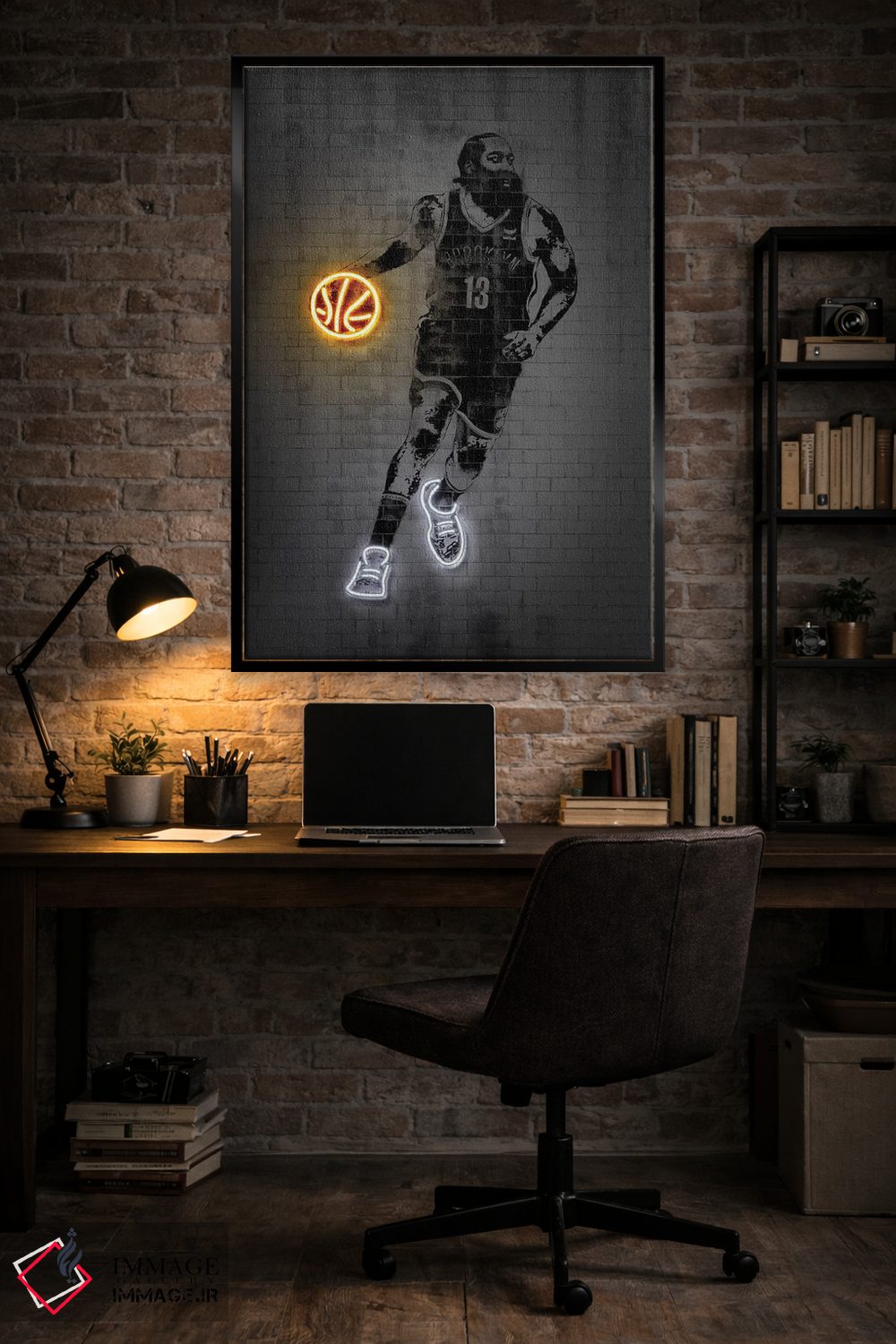 تابلو دکوراتیو جیمز هاردن اثر اکتاویان میلو - D4B