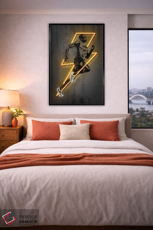 تابلو دکوراتیو یوسین بولت اثر اکتاویان میلو - D6B