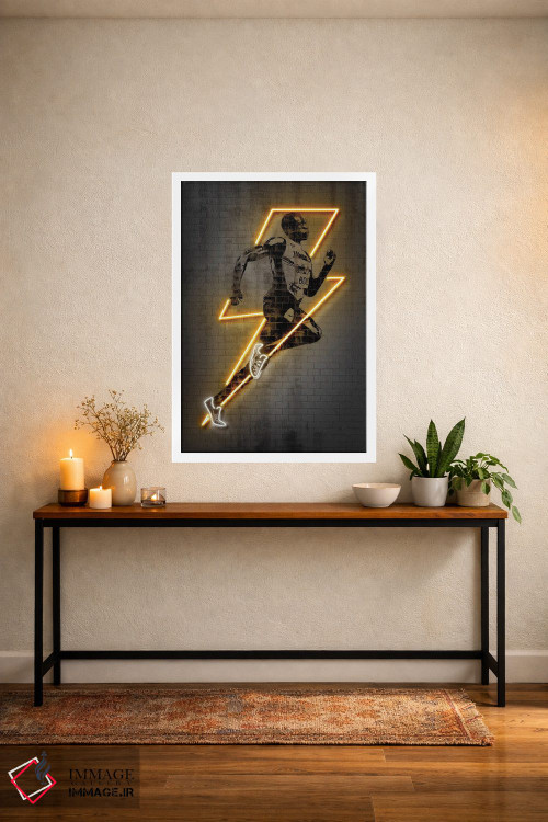 تابلو دکوراتیو یوسین بولت اثر اکتاویان میلو - D4W