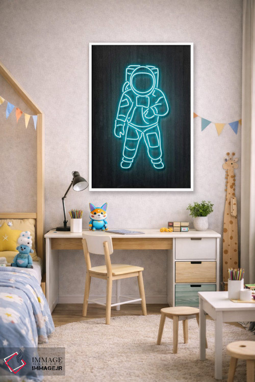 تابلو دکوراتیو فضانورد اثر اکتاویان میلو - D1W