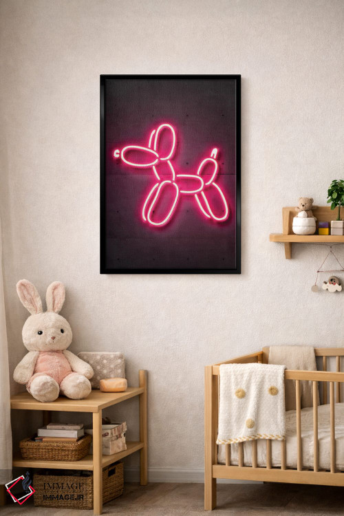 تابلو دکوراتیو سگ بادکنکی اثر اکتاویان میلو - D4B