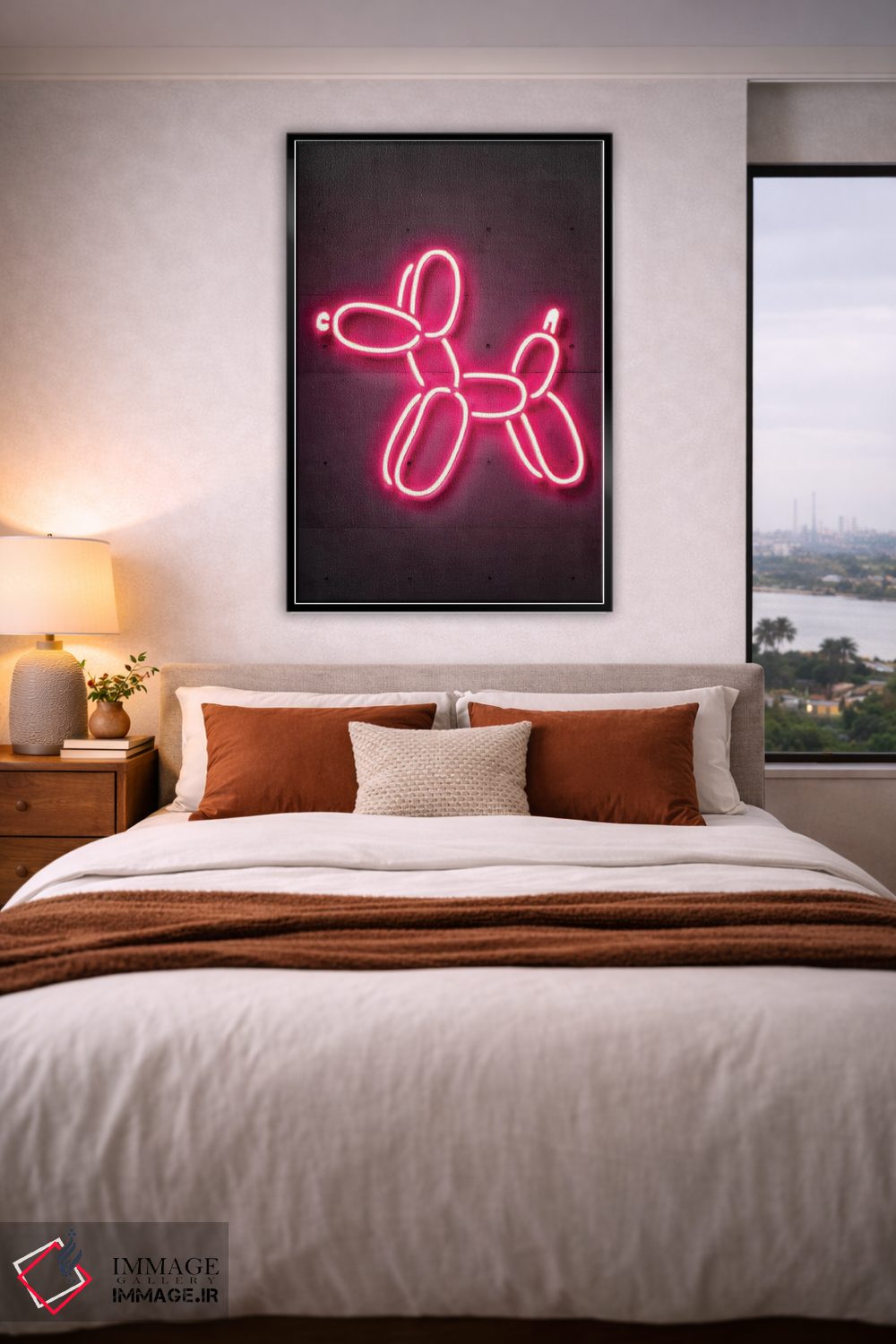 تابلو دکوراتیو سگ بادکنکی اثر اکتاویان میلو - D5B