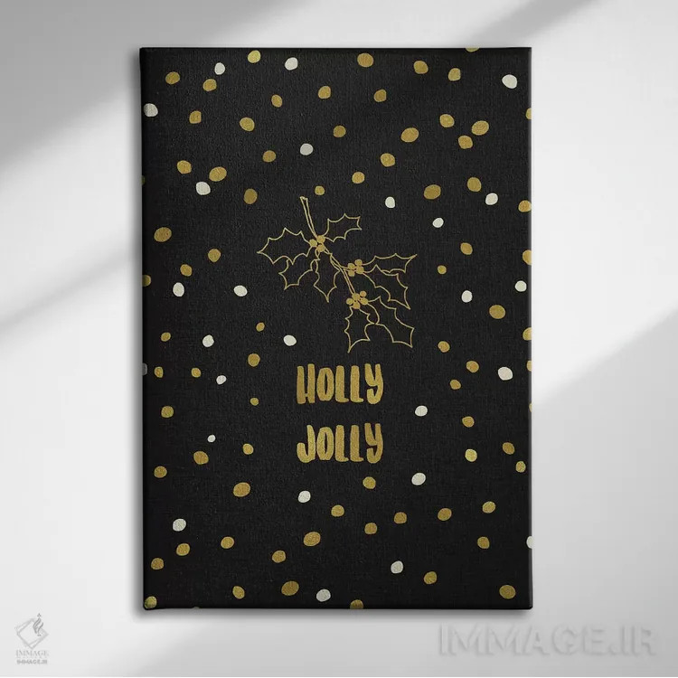 تابلو دکوراتیو شاد و شنگول طلایی اثر اورارا استودیو - نمای روبهرو روی دیوار