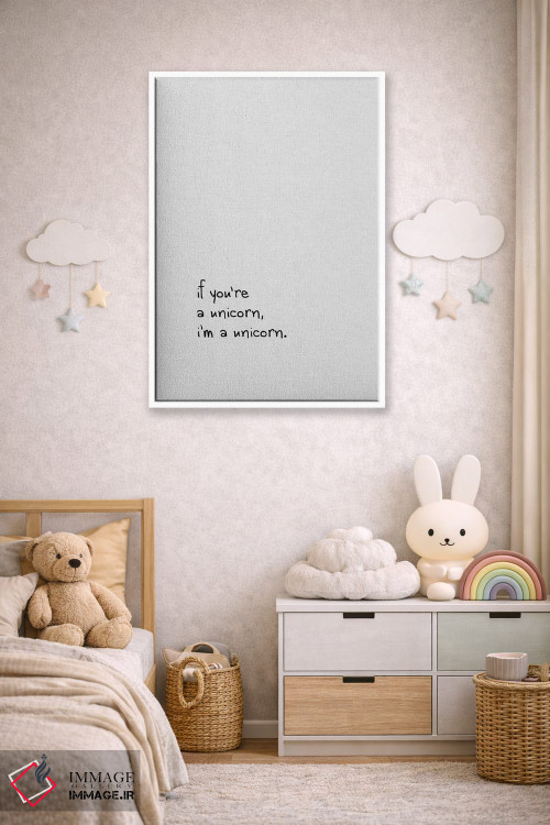 تابلو مدرن اگه تو یه تک شاخی اثر اورارا استودیو - D2W